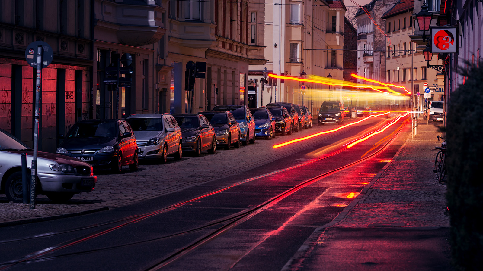Lichtspuren in der Köpenicker Altstadt