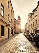 Rathaus Köpenick und Rosenstraße im Gegenlicht III