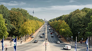 Straße des 17. Juni und Tiergarten am Großen Stern