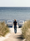 Auf dem Weg zum Strand