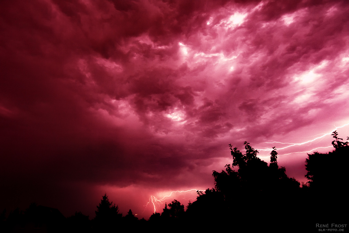 Blitz II - Gewitterwolken Gewitterblitz