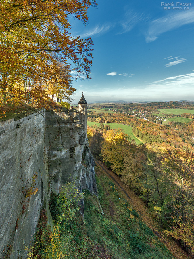 Festung Königstein im Herbst