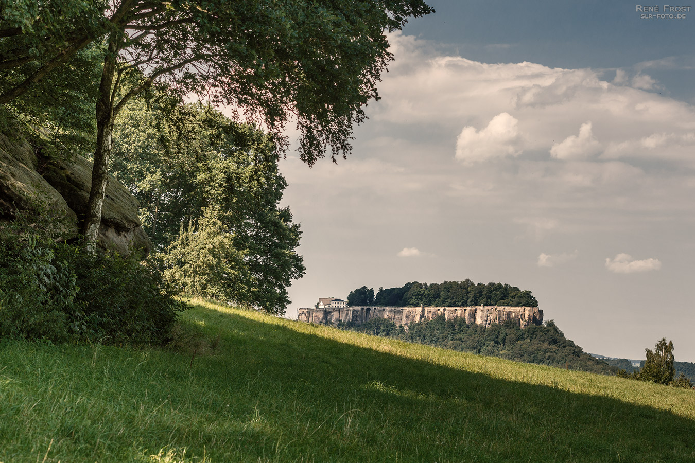 Festung Königstein zur Mittagszeit