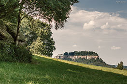 Festung Königstein zur Mittagszeit