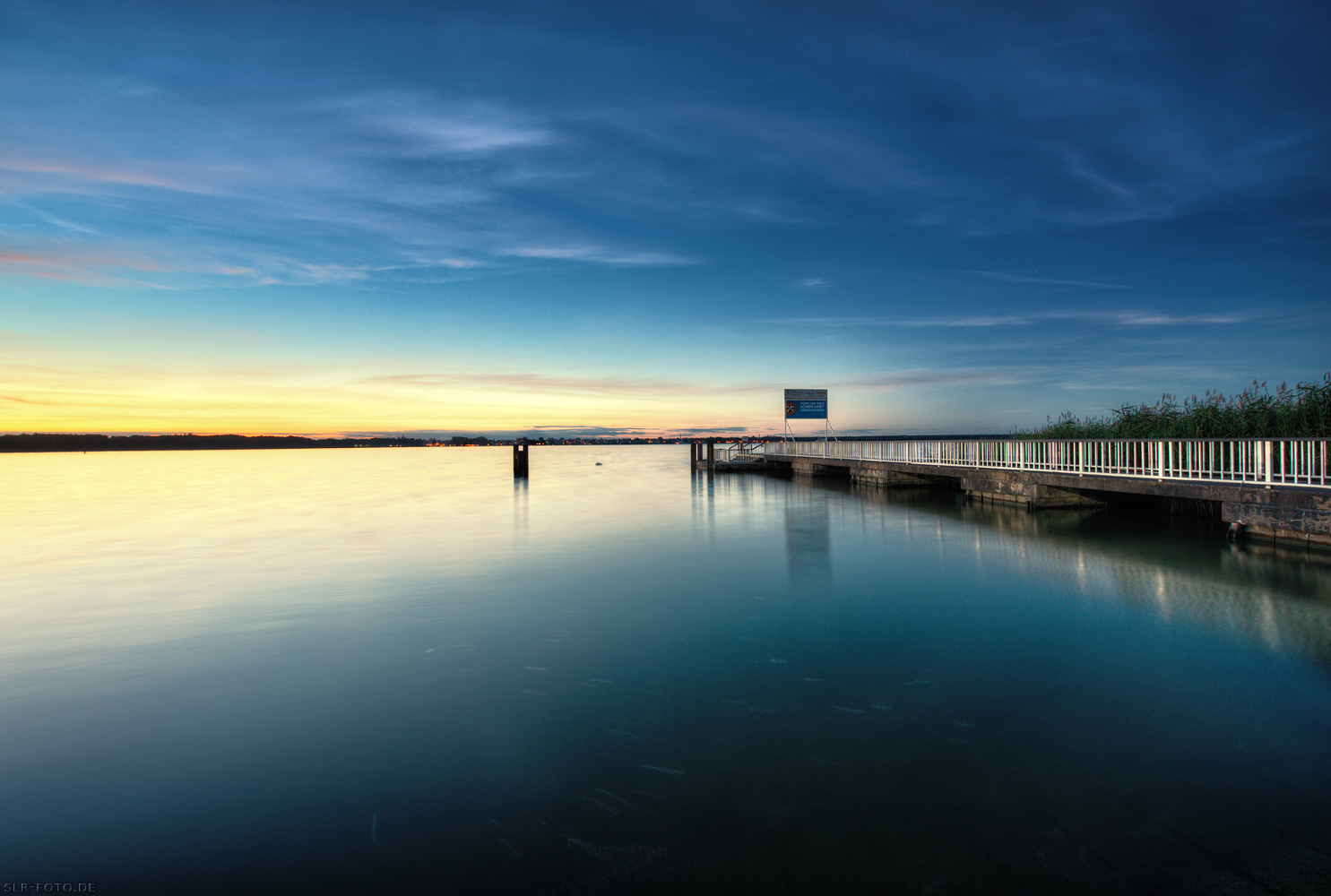 Großer Müggelsee bei Sonnenuntergang im Sommer 2018