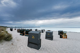 Strandkörbe an der Ostsee