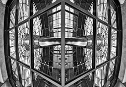 transparente Doppelspiegelturbine